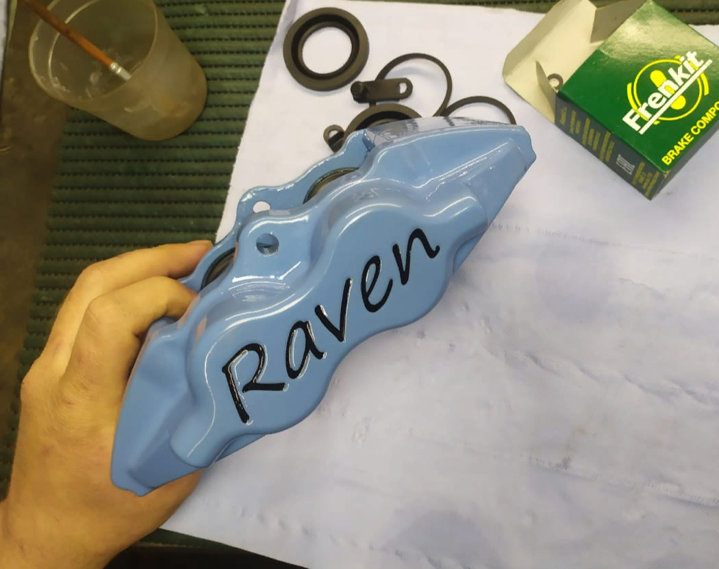 Небесно-синий RAL 5015 -+ объемный логотип Raven